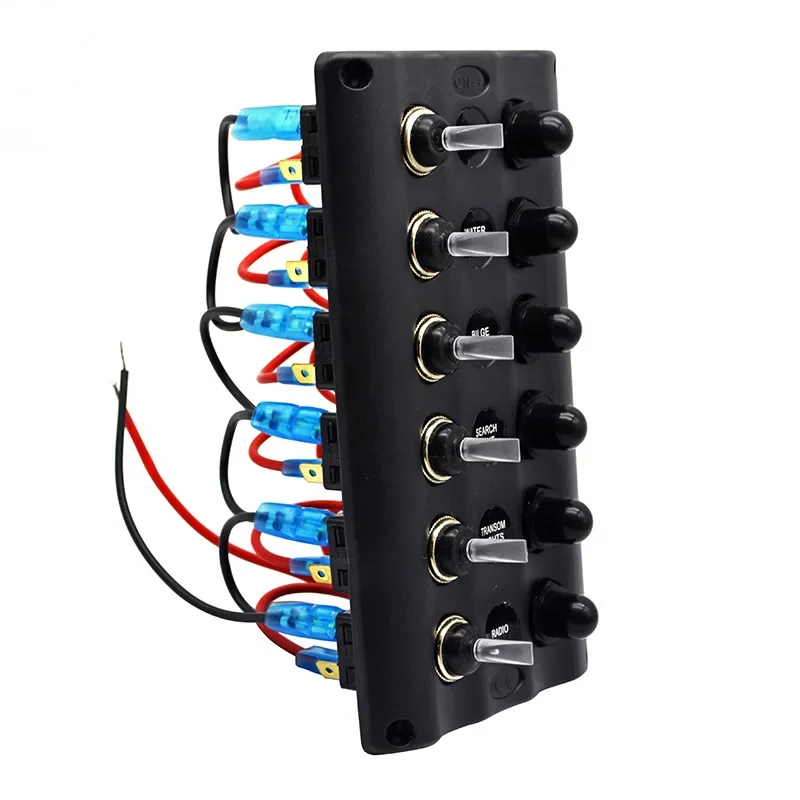 Car combination panel toggle button switch crystal transparent switch steamship yacht modification waterproof belt insurance