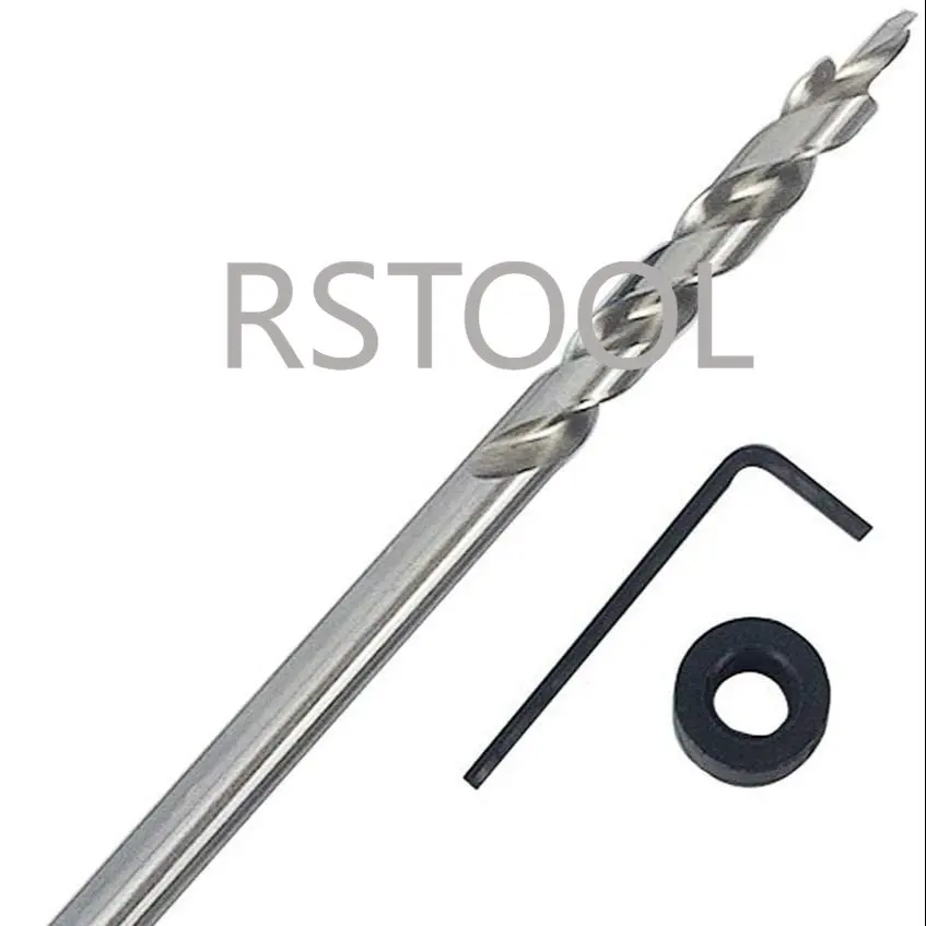 木工用ドリルビット,3/8インチおよび9.5mm,穴のある丸型ハンドル,六角レンチ