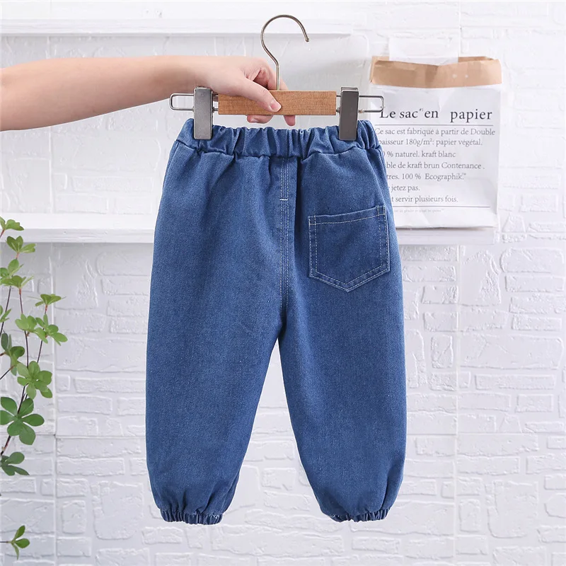 2023 Spring Autumn Children Clothes Boys Suit Denim Pullover Tops + Jeans Pants 2Pcs/Set Infant Casual Outfits Kids Sportswear