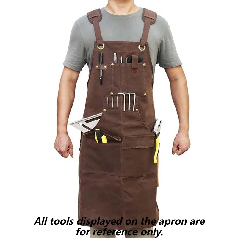 

Waist Tool Bag Multifunctional Tool Storage Apron Portable Adjustable Carpentry Tools Aprons Canvas Tools Pocket with Magnet
