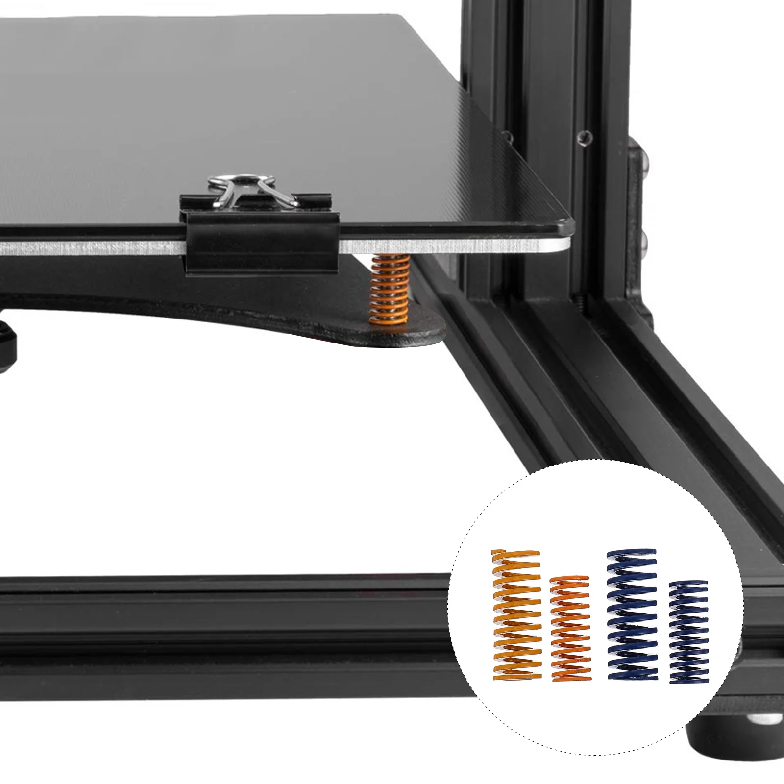 

20Pcs 3D Printer Accessories Heated Bed Spring Strong Pressure Resistant Spiral Springs for Stable Print Surface Leveling