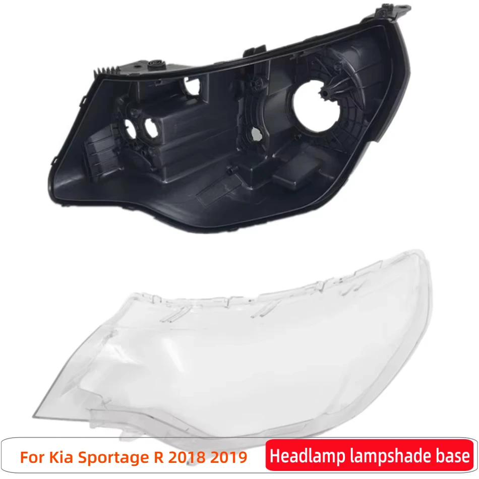 For Kia Sportage R 2018 2019 Articles Cars Base Head Lamp Shell Headlamp House box Headlight Rubber Cover