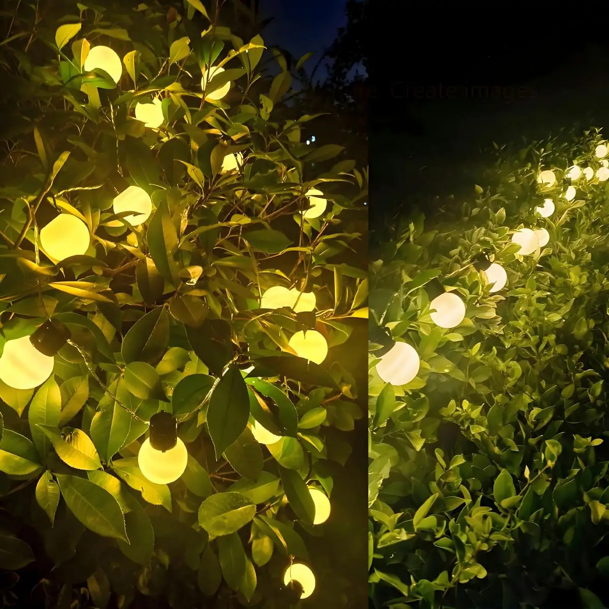 Dekorasi Natal-Lampu String LED (Dioperasikan dengan Baterai) Lampu String Peri LED Bohlam Globe G50 Lampu Luar Ruangan Jalan Pernikahan Taman Halaman Lampu Dekoratif Natal