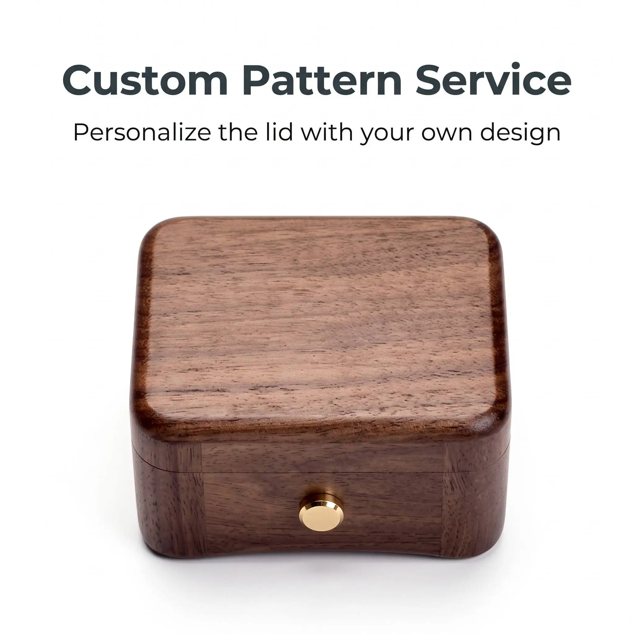 (Tune:anastasia music box) Personalized Walnut Wood Music Box  Valentine's Day Christmas New Year Gift