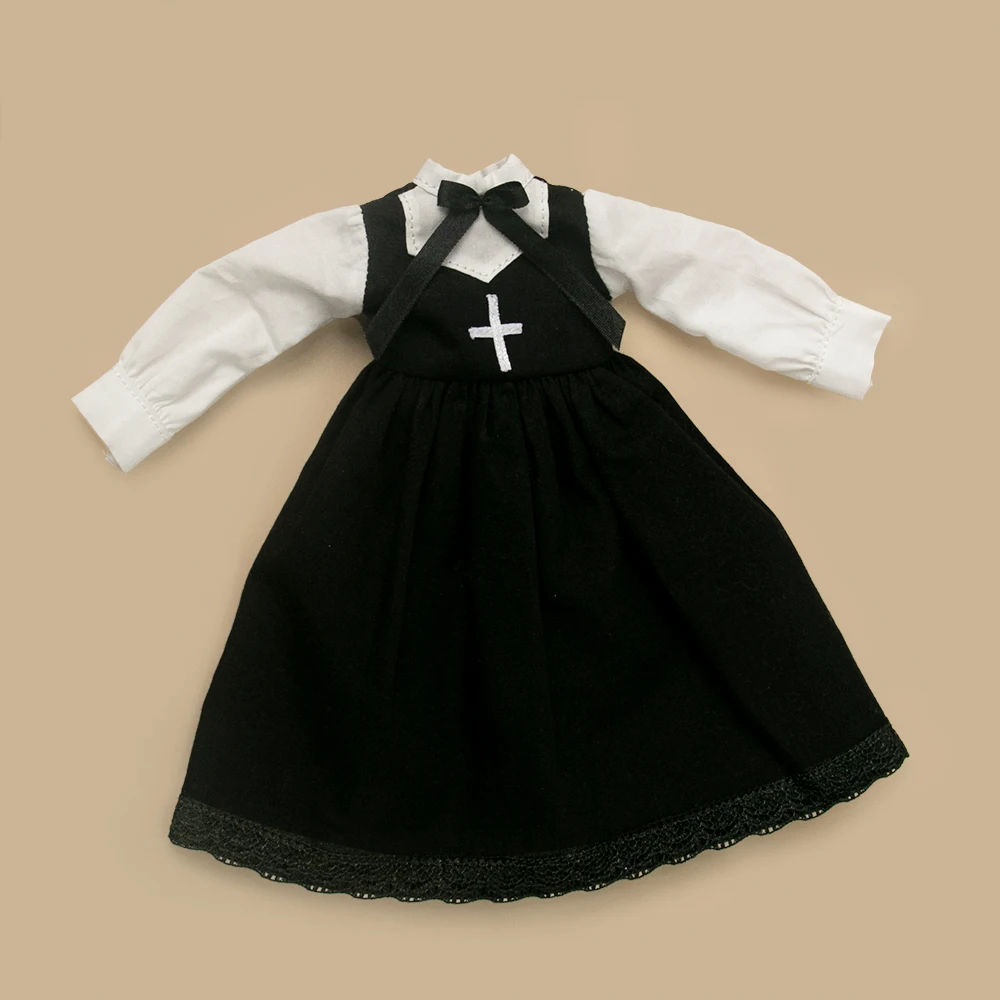 Blyth Kleding Kant Vintage Jurk Shirt Plooirok Uniform Set Meid Rok Pak Ymy Licca Azones Ob22 24 27 Pop Accessoires