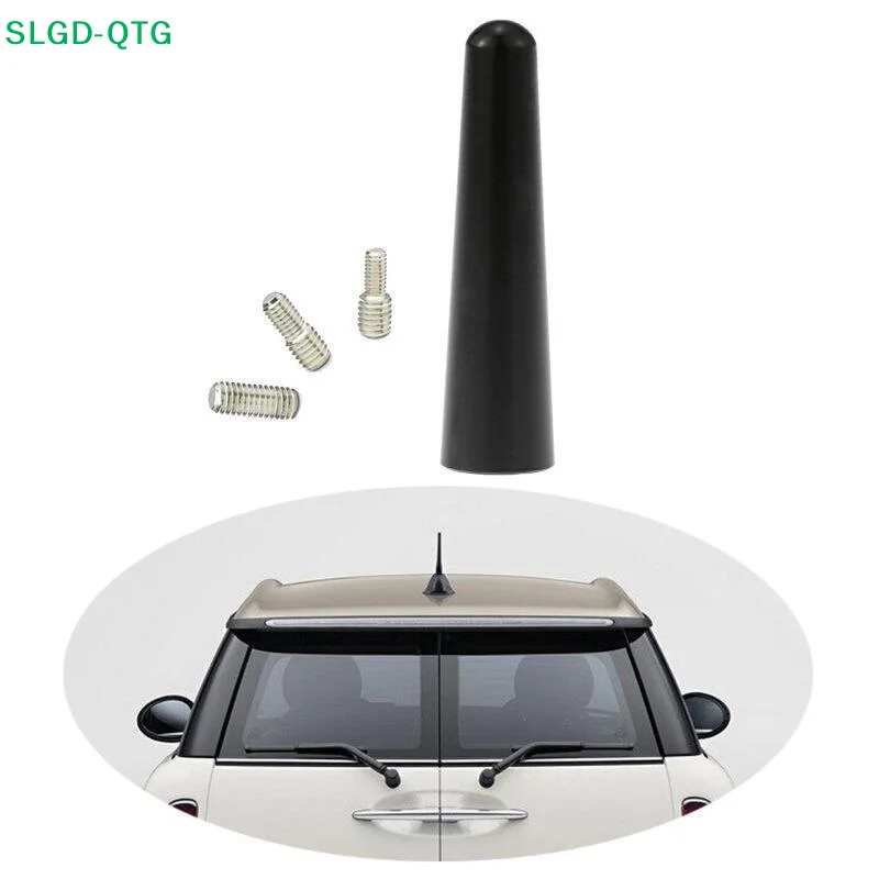 *Strong Radio Roof Mount FM AM DAB Black 6.5cm Length Auto Universal With Screws Car Antenna Mini Short Vehicle Accessories