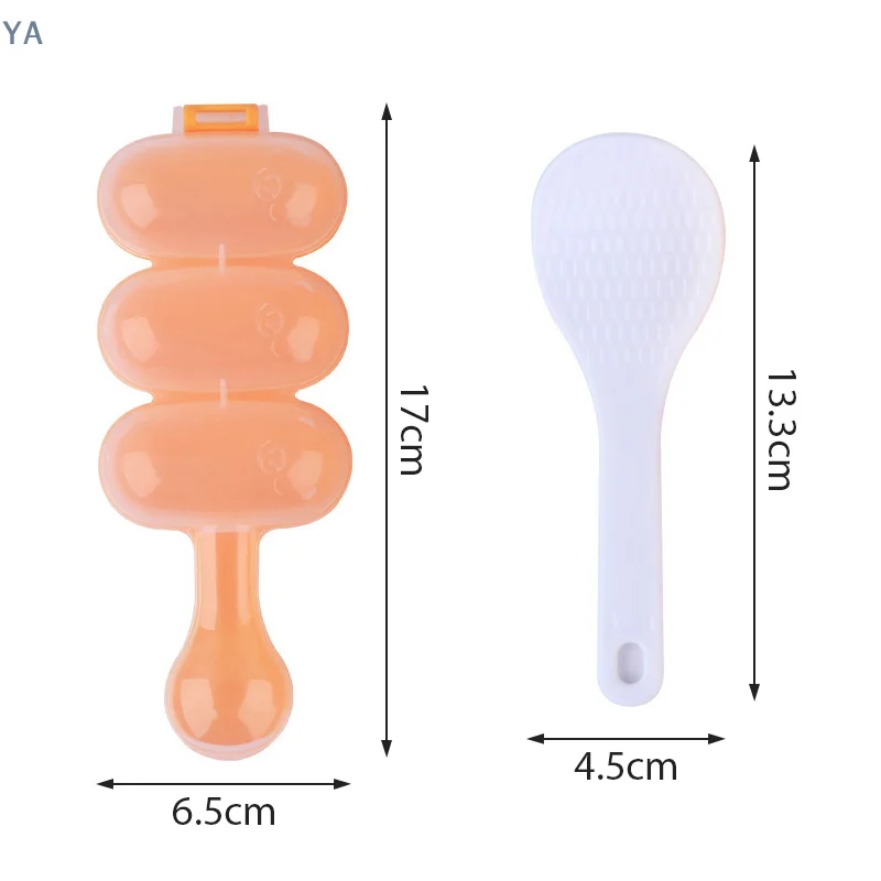 [YA] Juego de 2 Moldes para Bolas de Arroz Creativas para Niños, Molde para Sushi, Herramienta para Hacer Onigiri, Accesorios para Bento