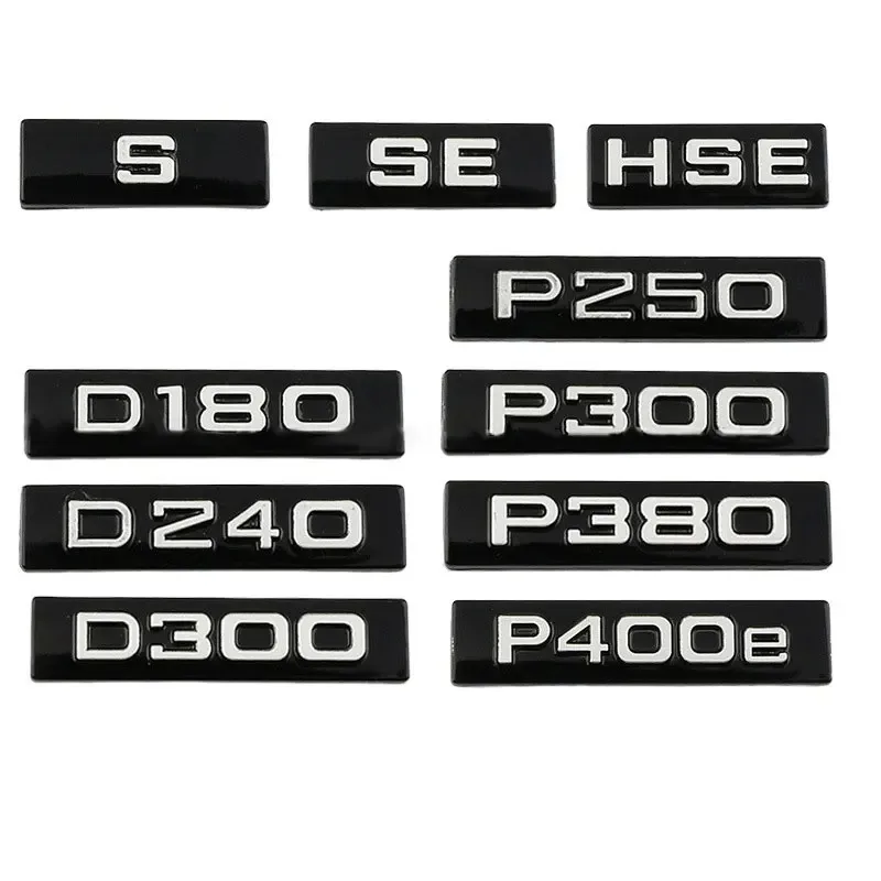 

P250 P300 SE P380 P400e HSE D180 Digital logo Car stickers for Range Rover Velar body modification Rear trunk decoration decal