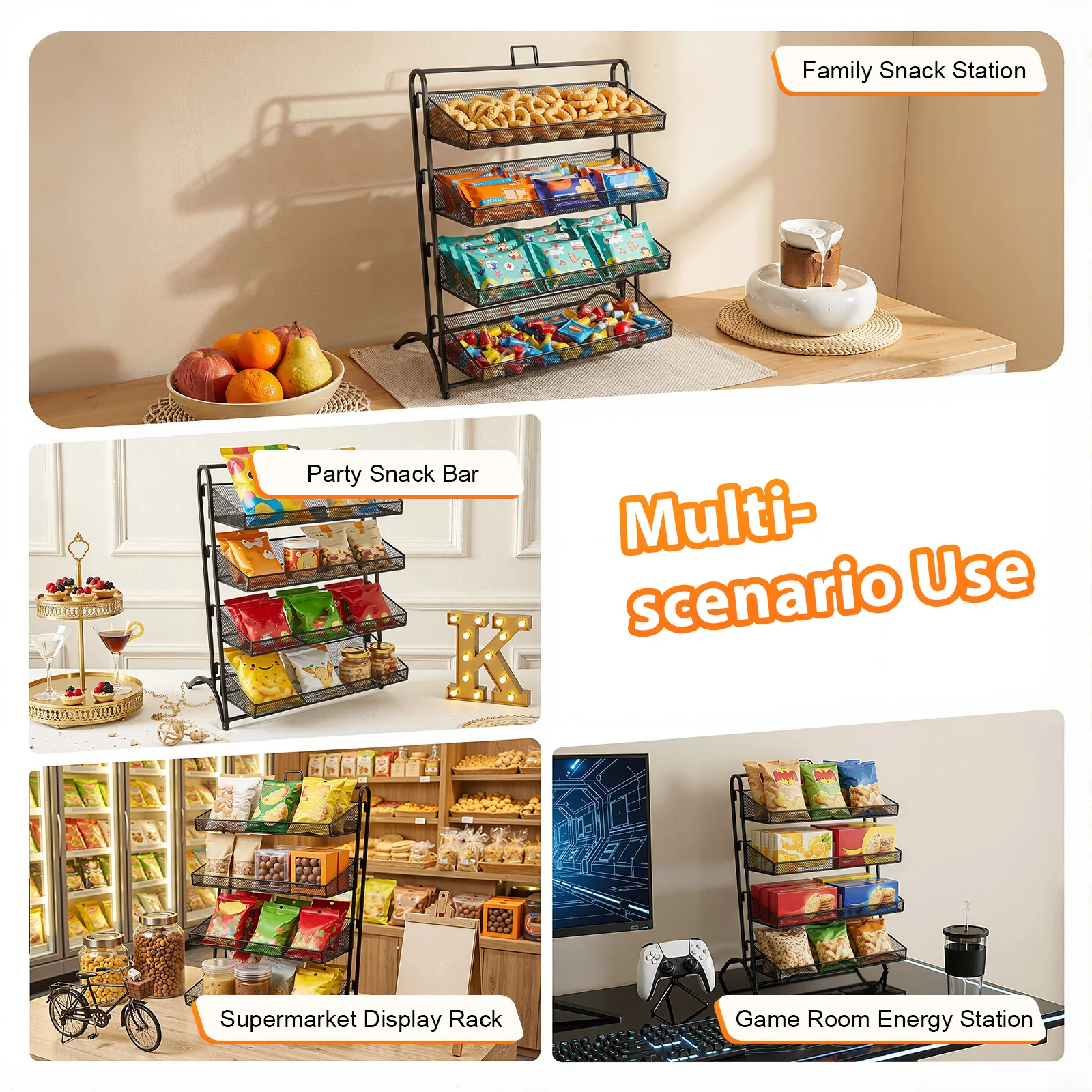 رف عرض متين بأربعة مستويات للب - مراجعة Home Gym Organization وسعره