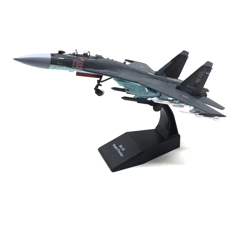 

JASON TUTU 1/100 Scale Russian Air Force fighter Su-35 Diecast Metal Su35 Aircraft Model Drop shipping