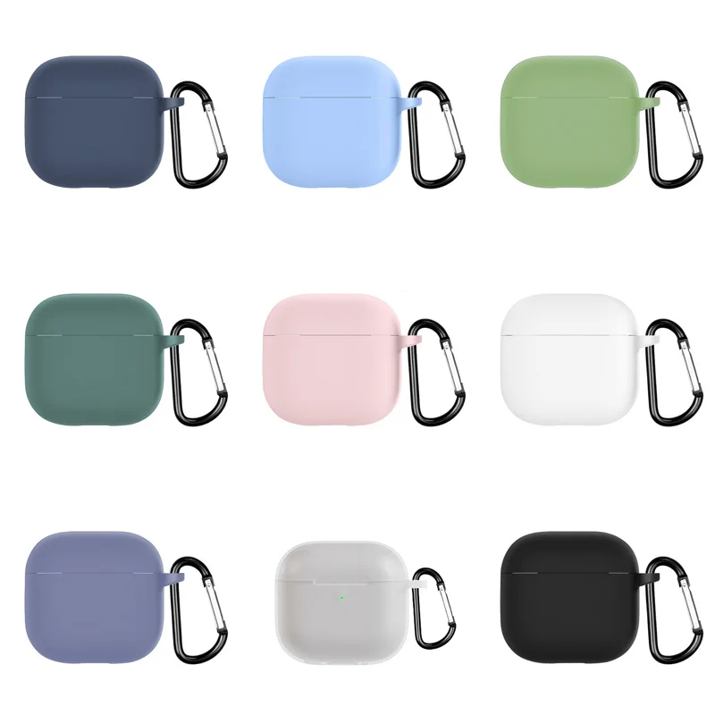 

Case For Airpods 4th Gen Wireless Bluetooth Headphone Accessories Silicone New Solid Color Anti-drop Dust Erphone Accessories