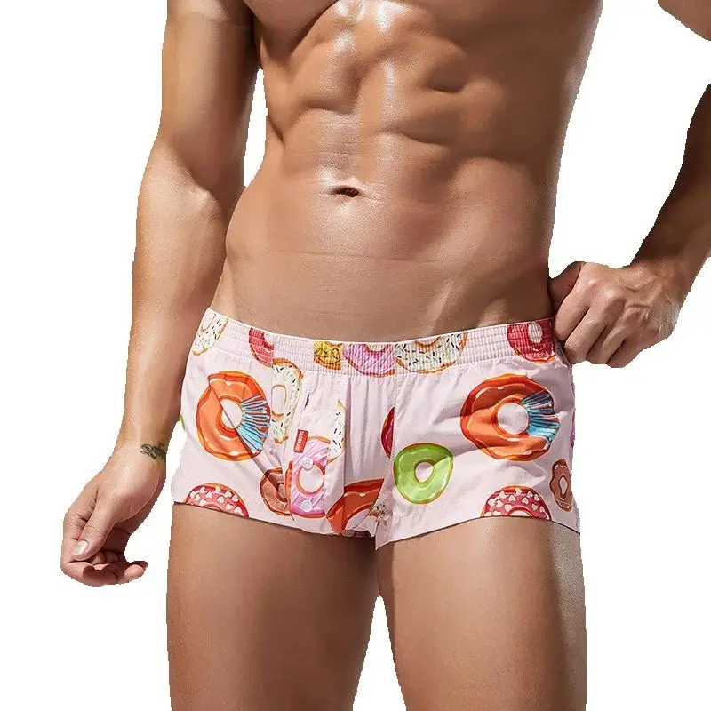 Sexy Tоy Mens Boxers Hombre Printed Men's Panties Sexy Underwear Men Cotton Calzoncillos Hombres Alo Shorts Para Hombre Pajamas