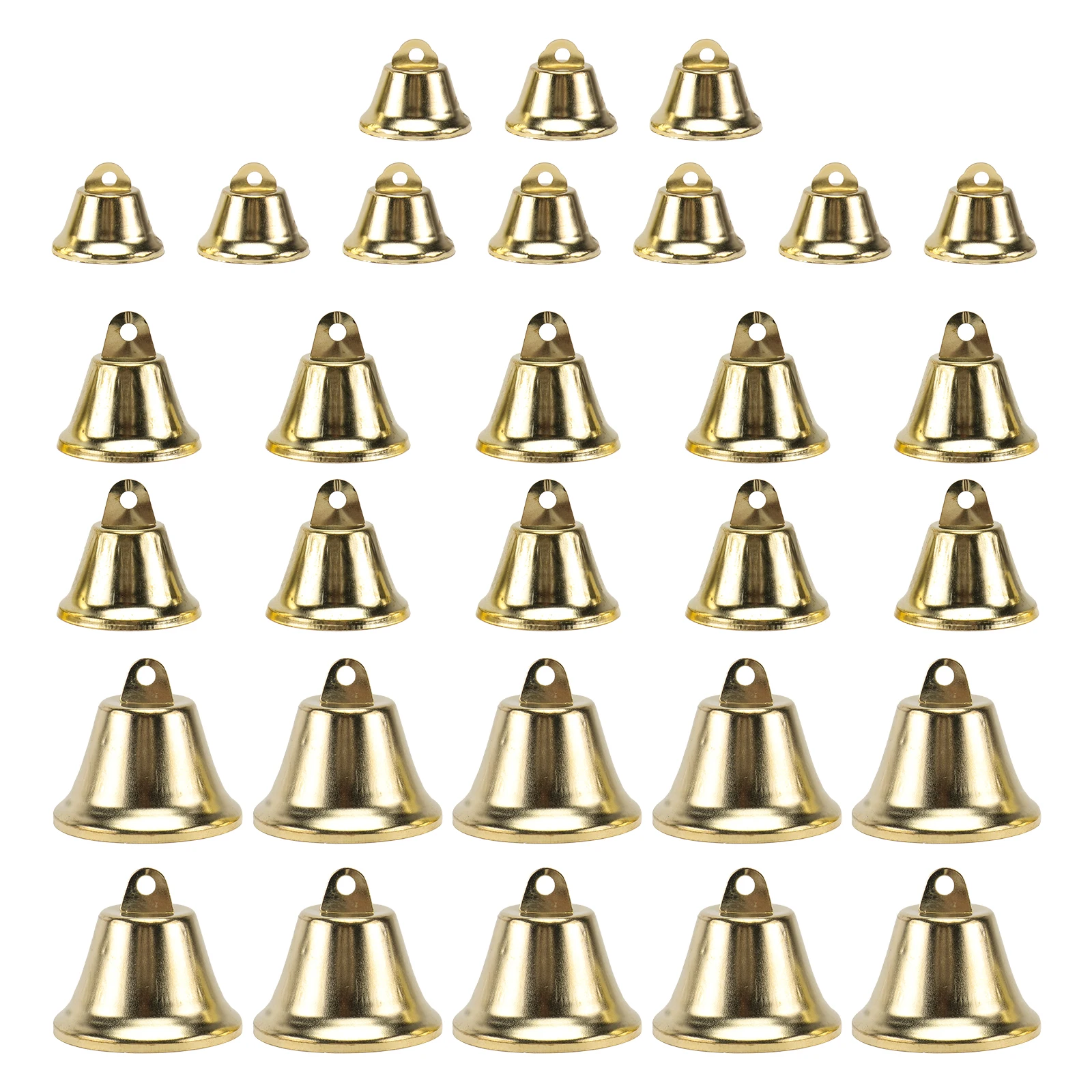

30 Pcs Bells and Wind Chimes Accessories Decorations Mini Vintage Christmas Charm Small Iron Craft Decorative