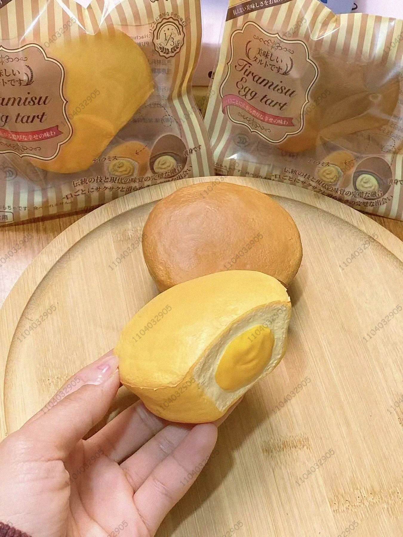 卵黄ペストリー スローライジング スクイーズトイ エッグカスタード スナック ラバケーキ モイスト スクイーズトイ ストレス解消 ハンドリラックス ギフトトイ