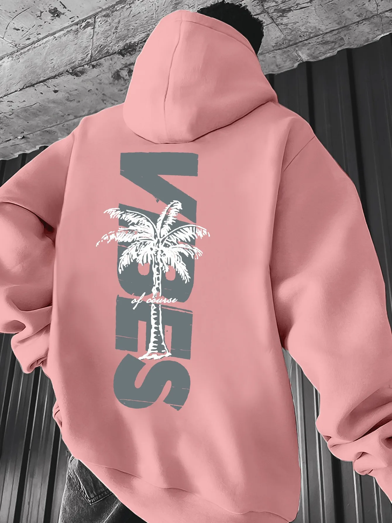 مطبوعات على شكل حرف وشجرة النخيل، ملابس كاجوال وعصرية، مريحة، هوديس عصرية للخريف والشتاء للرجال