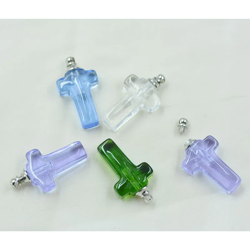 100 Pieces Fashion Classic Crystal Glass Perfume pendant Charms ,vial pendant charms