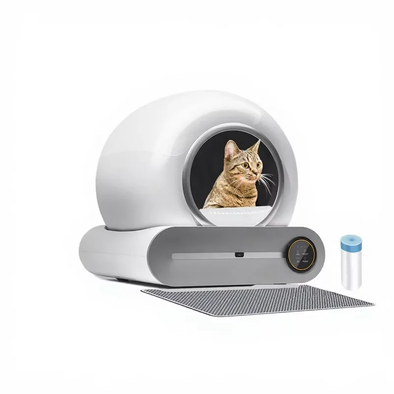 STLF European Union Warehouse Intelligent Automatic Cat Box WiFi Control Self-Cleaning Large Capacity Pet Toilet Easy