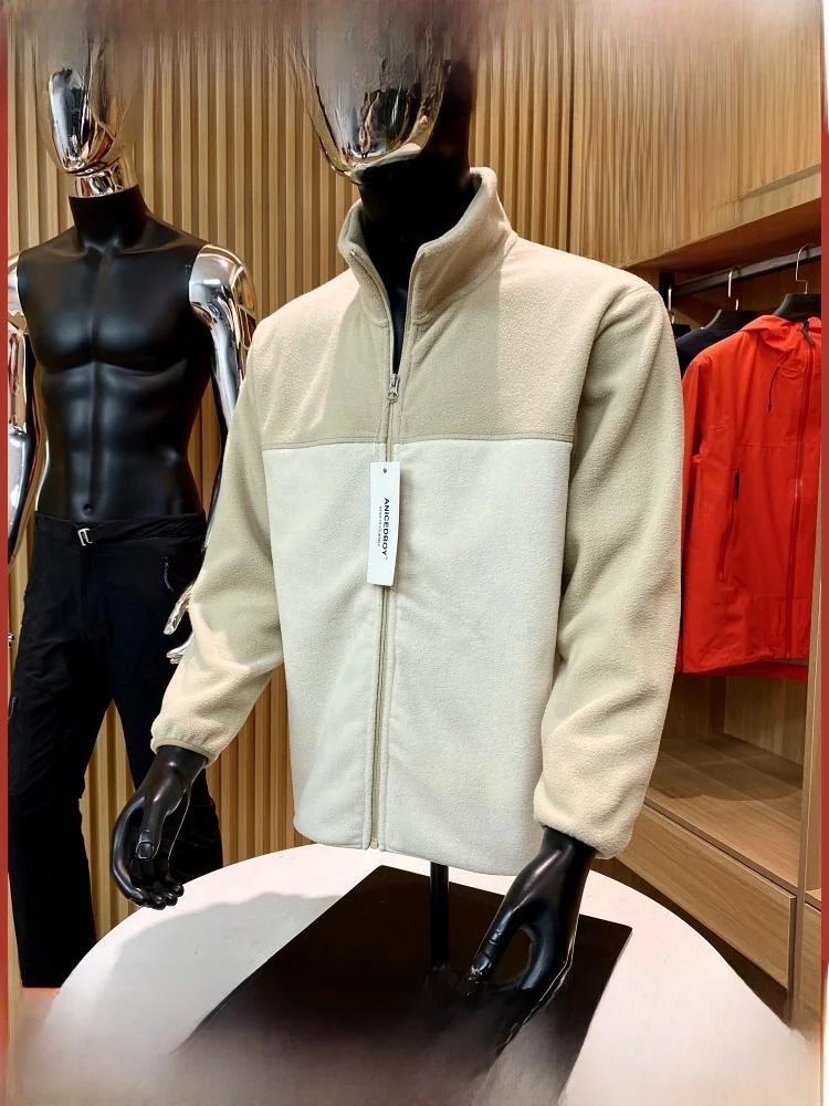 

Двустороннее пальто Fce Jaet с воротником-стойкой, повседневное внутреннее пальто для мужчин и женщин, молодежный тренд, осень-зима, Thi Long Sve