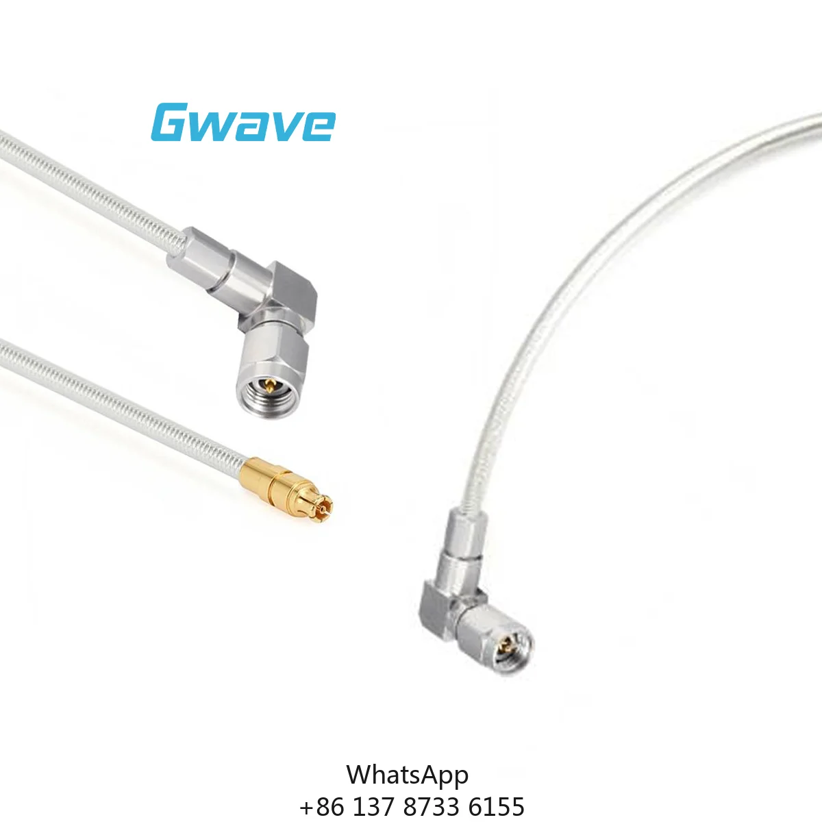2.92mm Male Right Angle To GPPO Female Cable 086 Semi-Flexible DC-40GHz Communication Cables Without Jacket