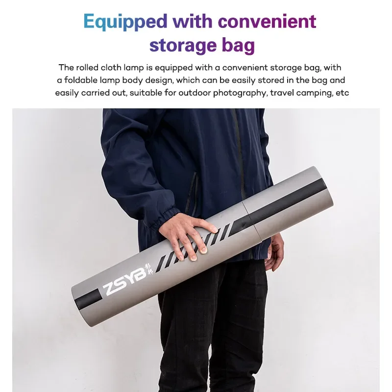 ZSYB 롤링 천 카메라 라이트 JB-150BI 사진 조명 사진 스튜디오 액세서리