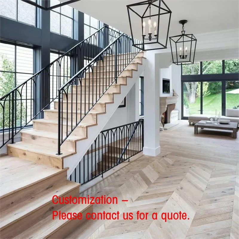custom.Rectangular Tube Straight Staircase with Steel Structure Custom Made Modern Residential Projects