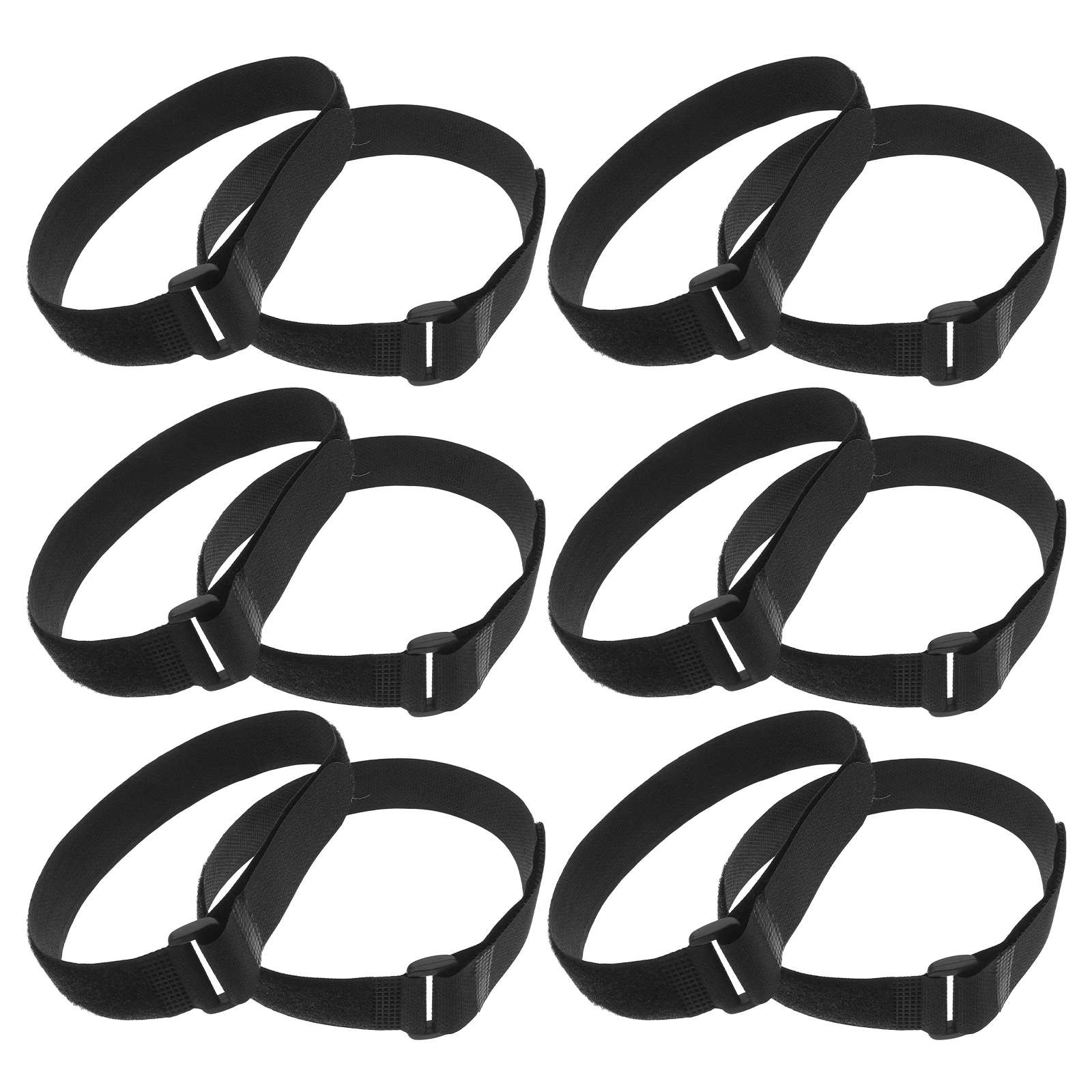 

12PCS Yoga Mat Straps 25x400mm Black Nylon Adjustable Carrying Sling for Exercise Lovers Portable Fitness Accessory
