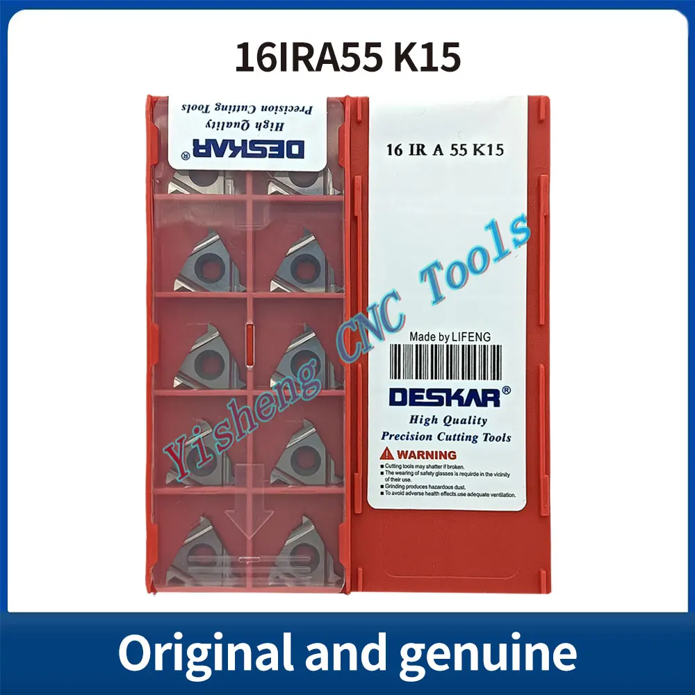 

DESKAR 100% Original 16IRA55 16IRA60 LDA LDC K15 CNC cutting tool indexable threading carbide insert