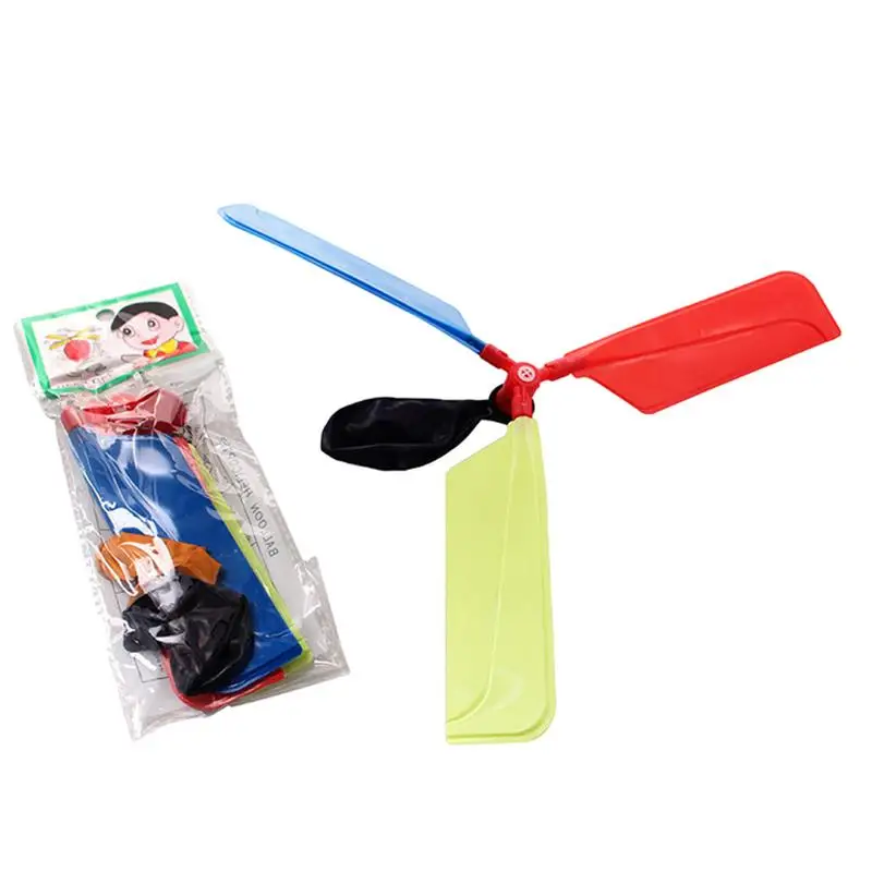 

Balloon Helicopter Toy Funny Balloon Toy Airplane Model Easy To Set-Up Party Favor Stocking Stuffers Outdoor Sports Toy for Kids