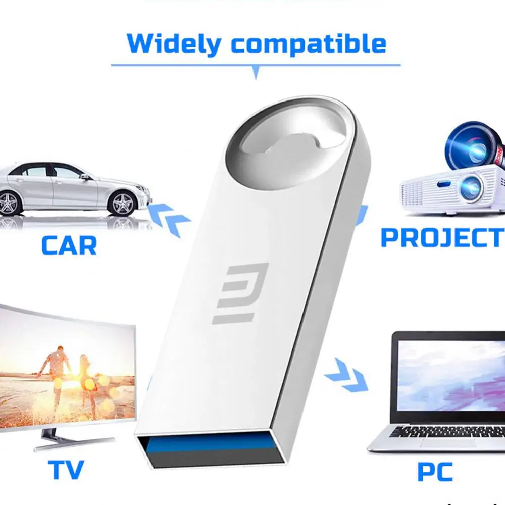 샤오미 USB 플래시 드라이브 3.0, 고속 전송 금속 펜드라이브, 휴대용 USB 메모리 저장 장치, U 디스크 방수 어댑터, 1TB, 2TB