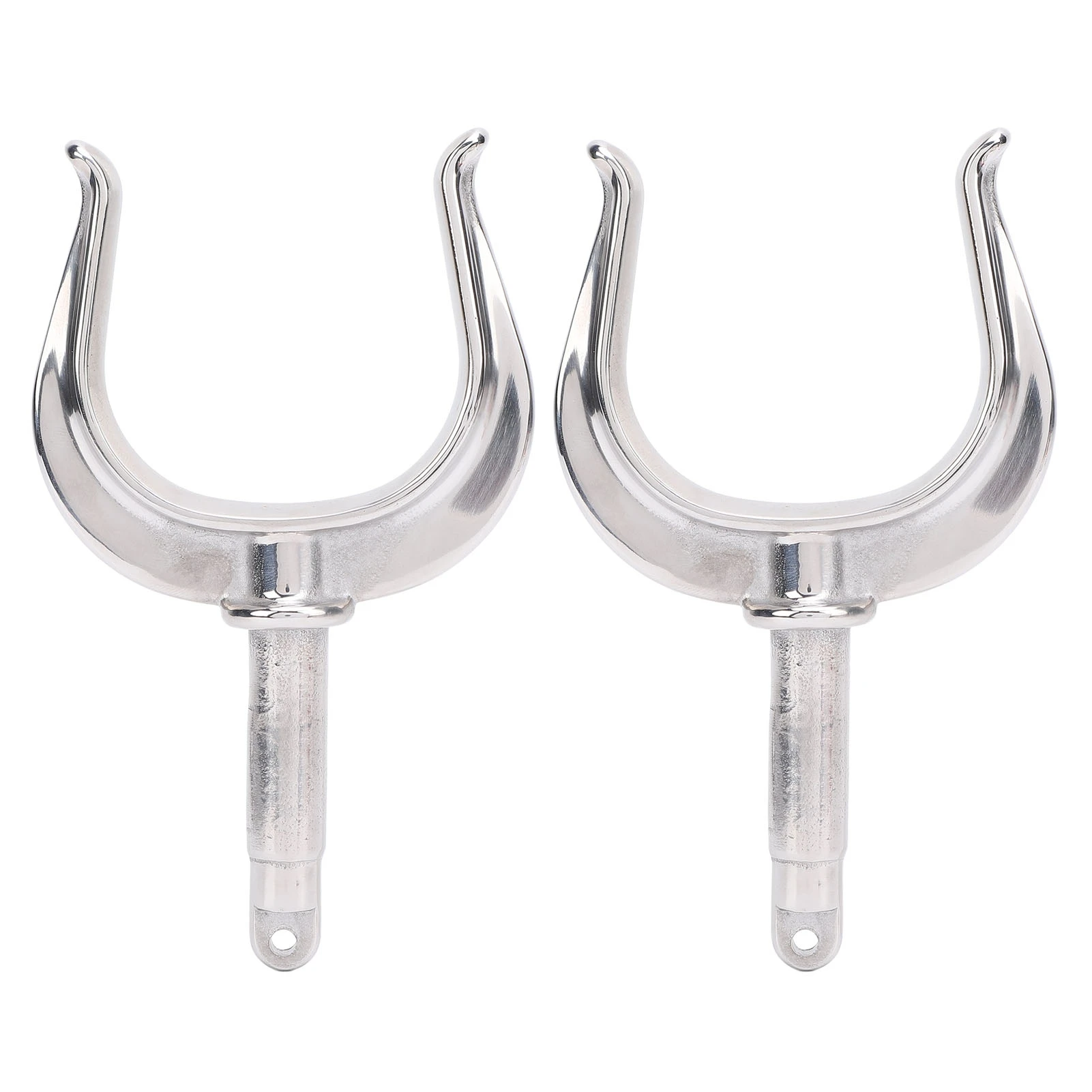 2PCS Boat Row Lock Heavy Duty Universal Fit 1/2in Shaft 316 Stainless Steel Oarlock for Marine Water Raft Kayak