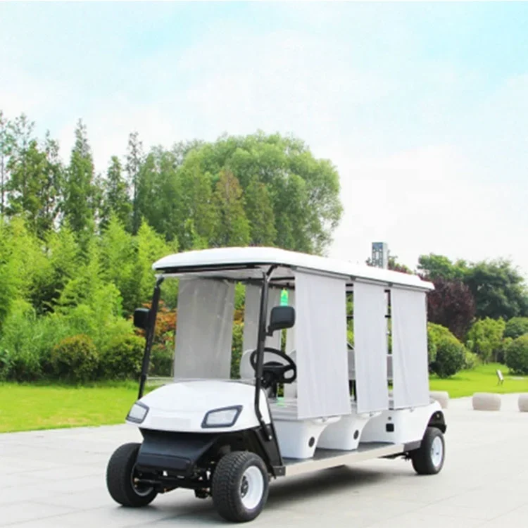 Rainbow 30km/h Golf Course Car 6 Single Seater 4 Wheel Luxury Golf Cart Electric Car Vintage