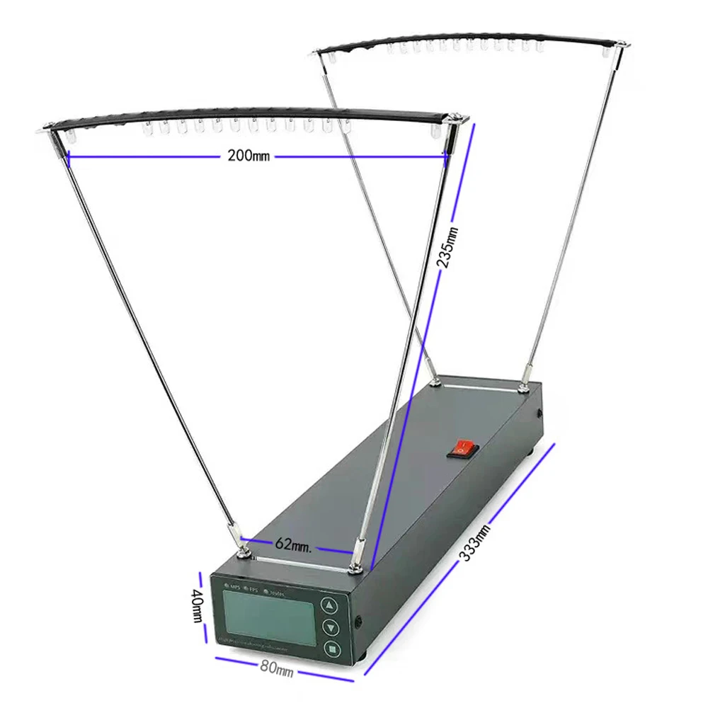 Velocimetry Speed Measuring Instrument 0-2000MPS Bow Velocity Measurement Tool Aluminum Alloy Professional Canopy-type