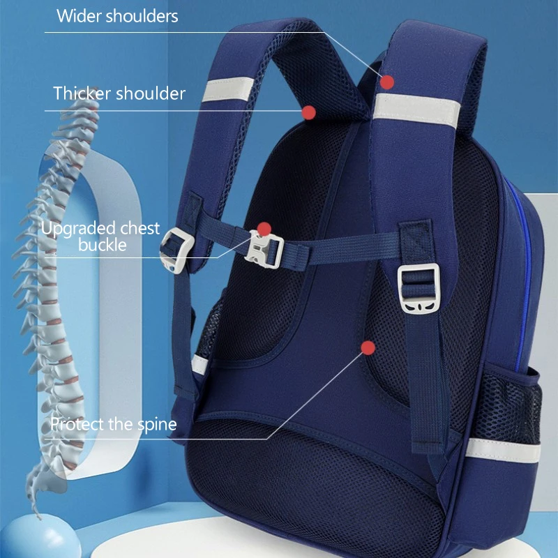school bag Kids backpack water proof Preschool Ages 6-18 Spine protection Reduce the burden Large capacity