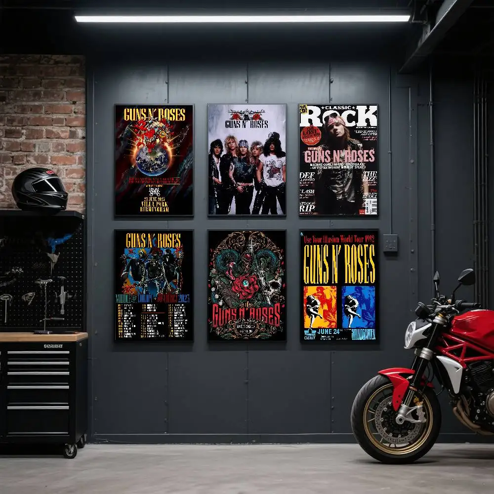 Guns N Roses Retro Poster Art Print Anime Style Home Decor Ideal Gift Perfect Room Decor