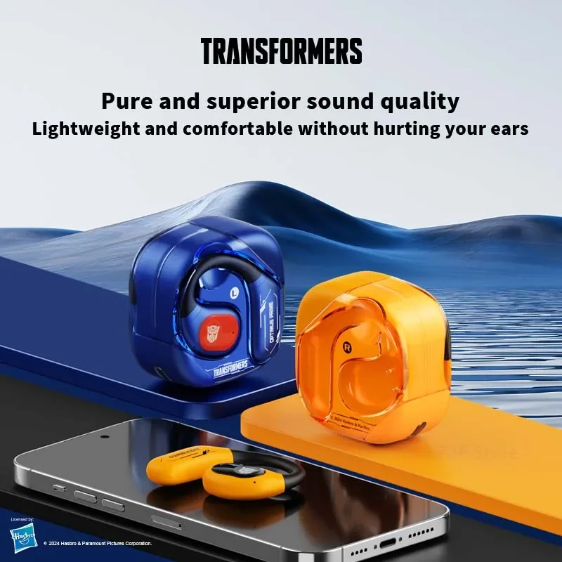 TRANSFORMERS TF-T18 Wireless Fashion Ear Hook Earphones HIFI Stereo Sound Headphones Sport Music Earbuds Long Endurance Gifts