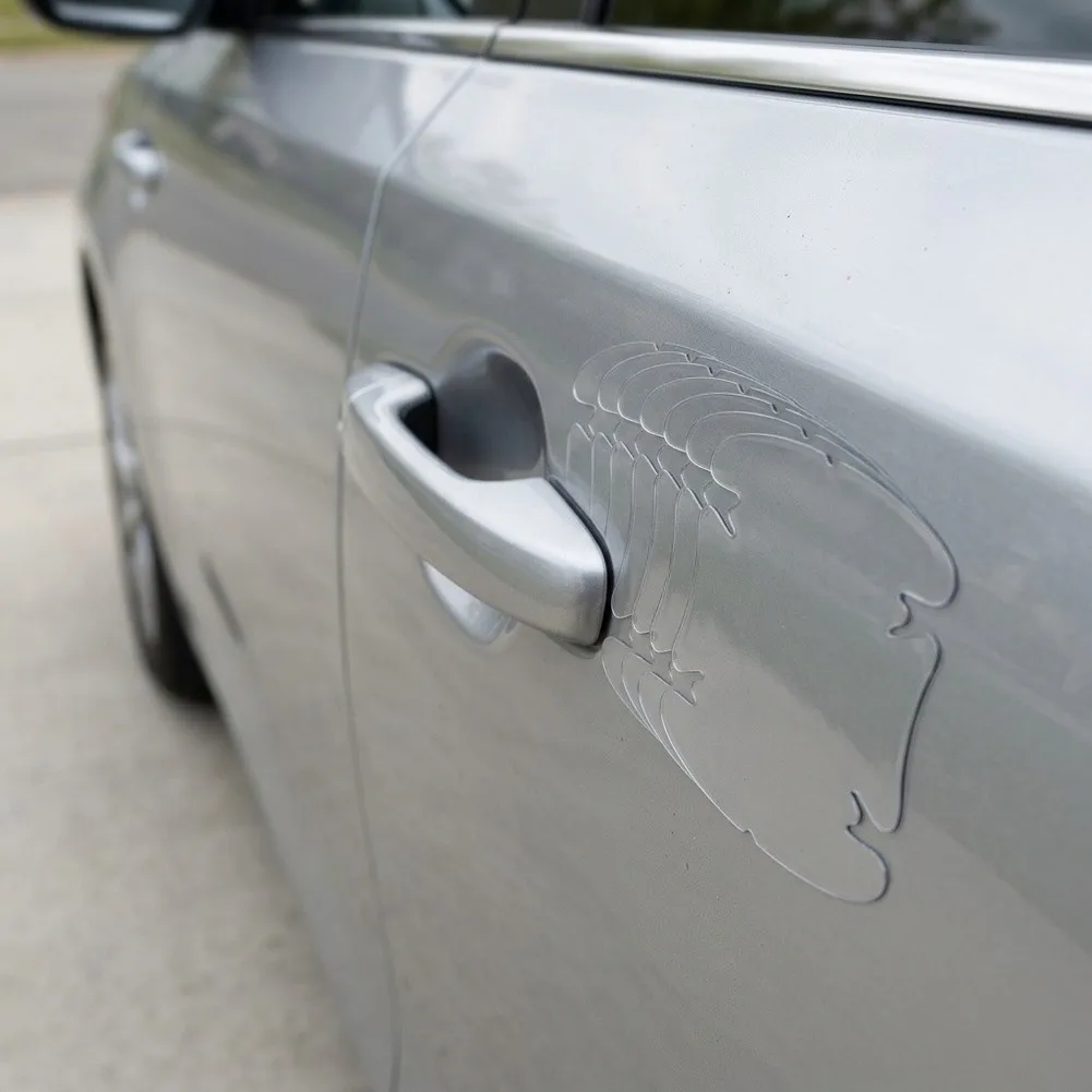 Fiber Vinyl Car Door Handle Protective Film Film Transparent 8.5cm X 9.5cm Invisible Protector Scratch for durable
