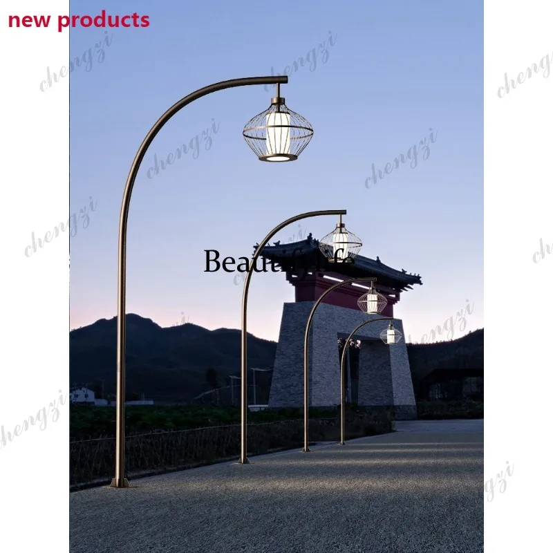 D1089 Outdoor waterproof garden light New Chinese high pole outdoor scenic spot Garden park villa landscape light