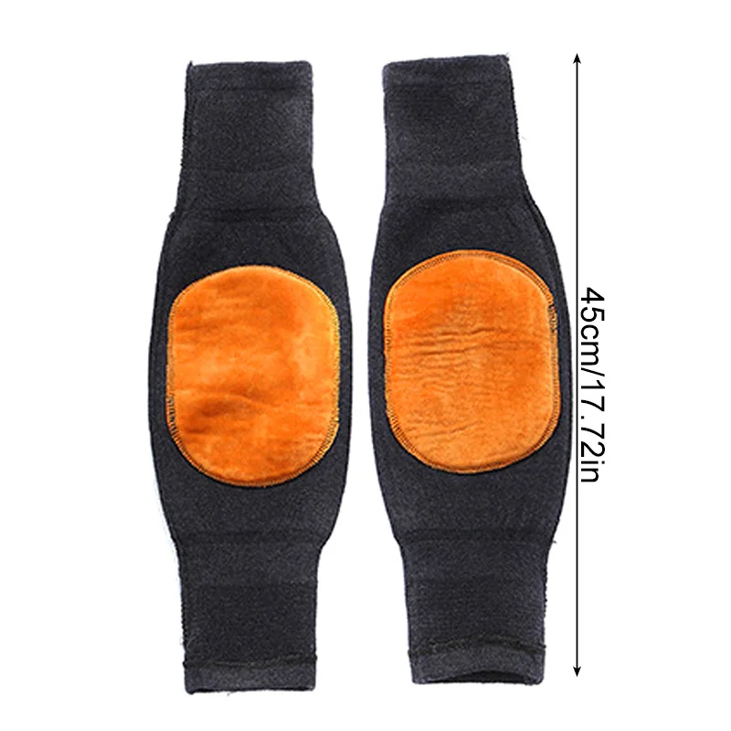 1 Paar Dubbele Dikke Kasjmier Kniebeschermers Winter Mannen En Vrouwen Warm Anti-Slip Hoge Elasticiteit Duurzame Wind En Koude Beschermende Kleding