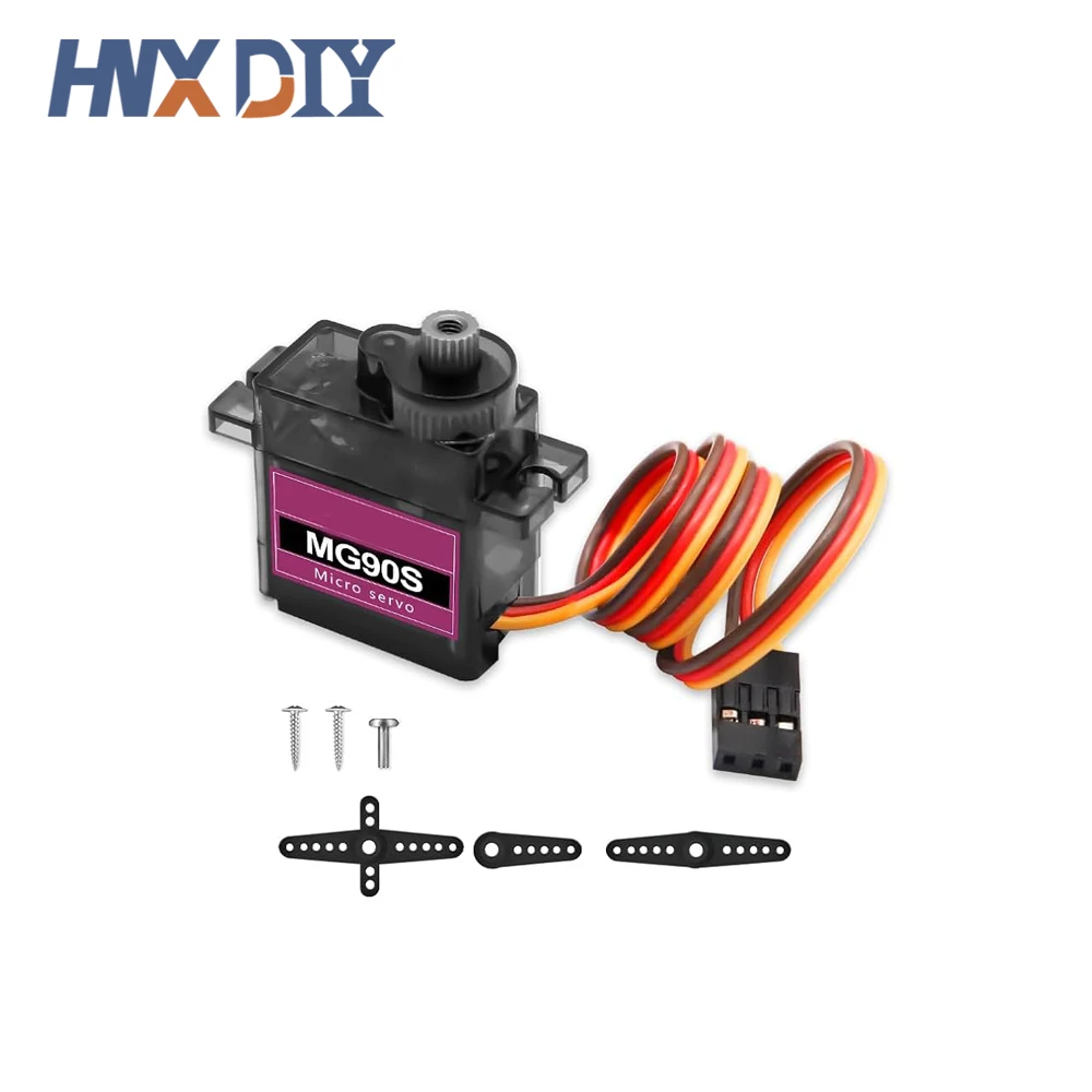 1/5/10Pcs MG90S Servo All Metal Gear 9g SG90 Upgraded Version For Helicopter Plane Boat Car Trex 450 RC Robot 180 360 Degree