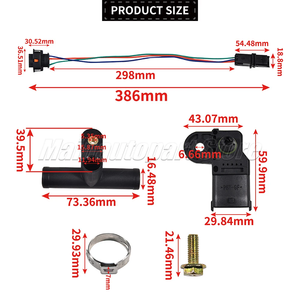 For GPL AG SGI GFI System Service Car Gas LPG Pressure Sensor Kit For Renault Clio Campus Clio2 Twingo Megane Kangoo Scenic