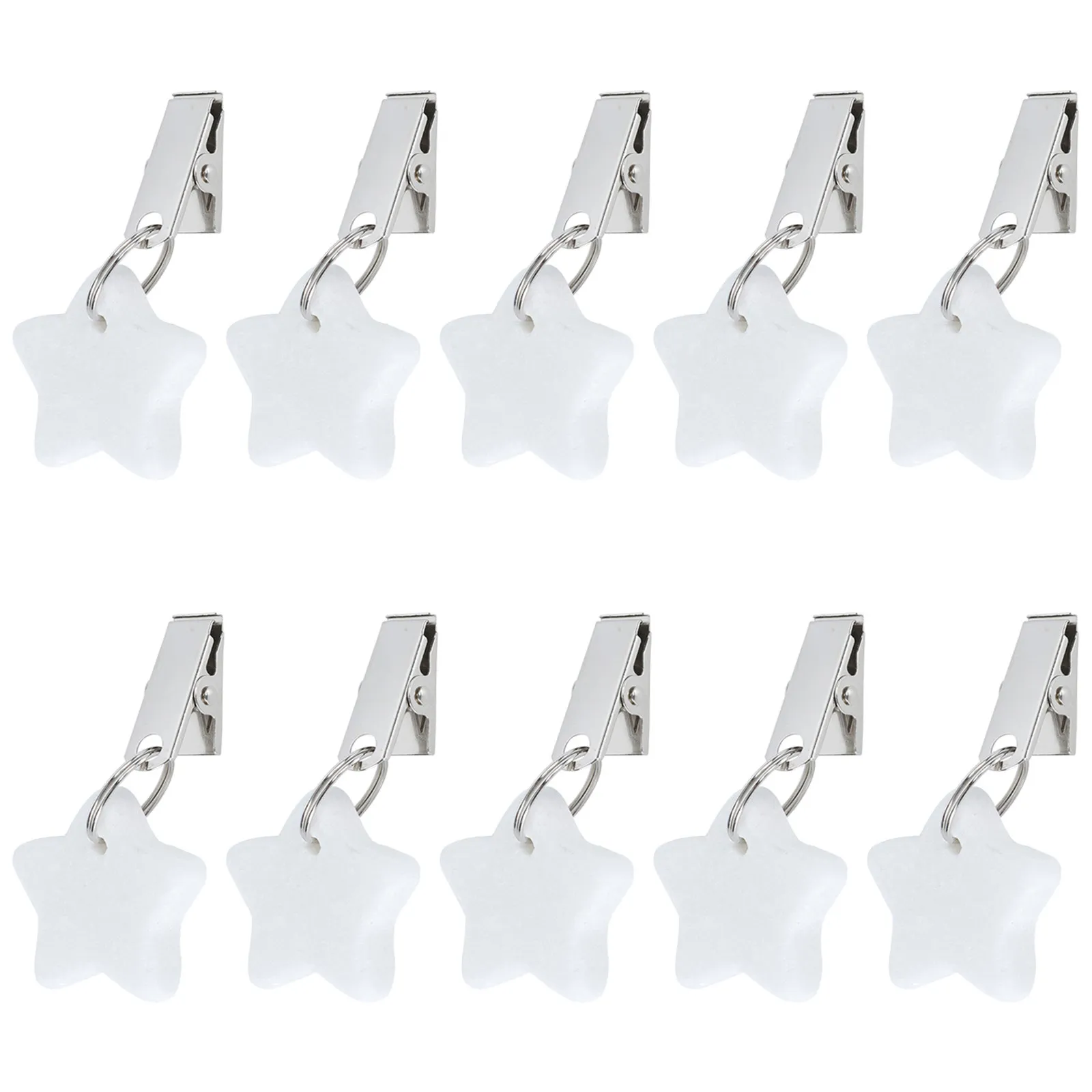 10Pcs Star Shaped Tablecloth Weight Clips Outdoor Windproof Stone Picnic Patio Camping Heavy Duty Holders Fasteners