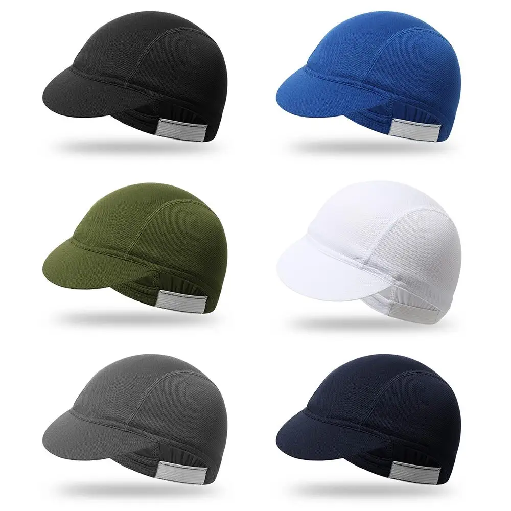 

Breathable Portable Dustproof Solid Color Bicycle Riding Cap Cycling Hat Summer Elastic Mesh Fabrics