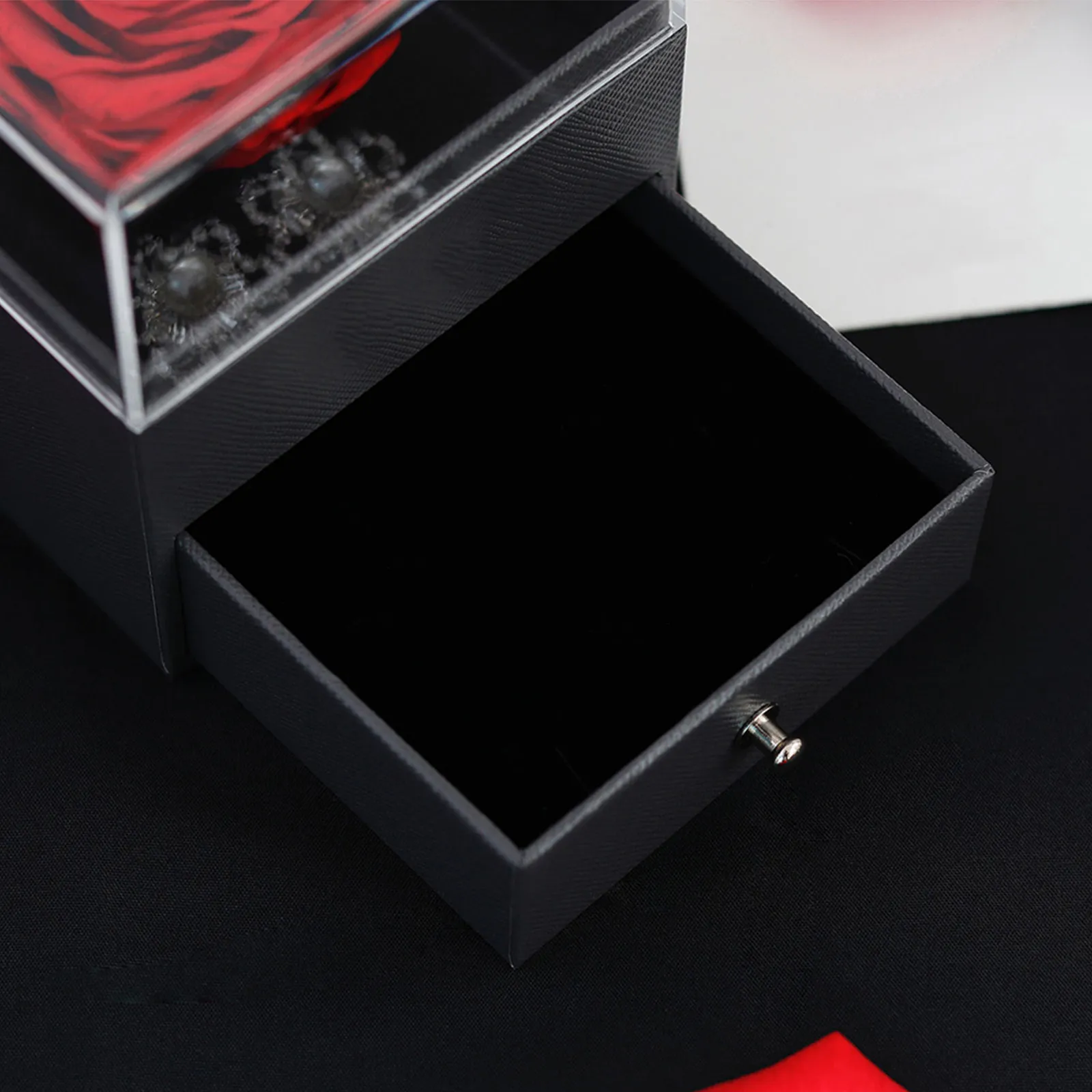 4Pcs Black Felt Self Adhesive Jewelry Box Liner Sheets Pack for Gift Box Craft Storage Anti-Tarnish Protection