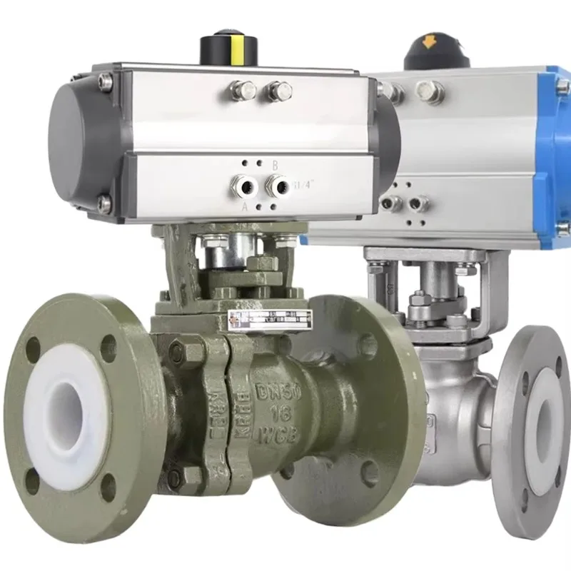 

DN80 3 дюйма 12 В 24 В углеродистая сталь WCB пневматический привод WCB PTFE фланец пневматический 2 шт. шаровой кран