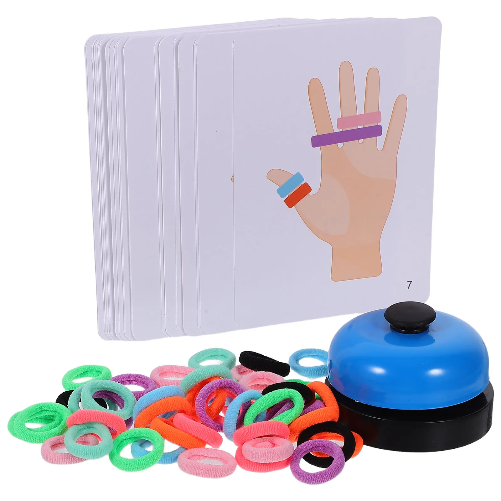 

1Set Finger Ring Colorful Creative Educational Early Learning Parent-Child Play Interesting Thinking Training Stress Relief