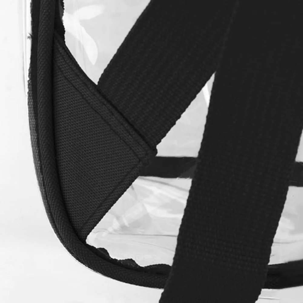 Students School Bag Stadium Approved Transparent PVC Women Travel Backpack Multi-function Fashion Casual Storage Backpack