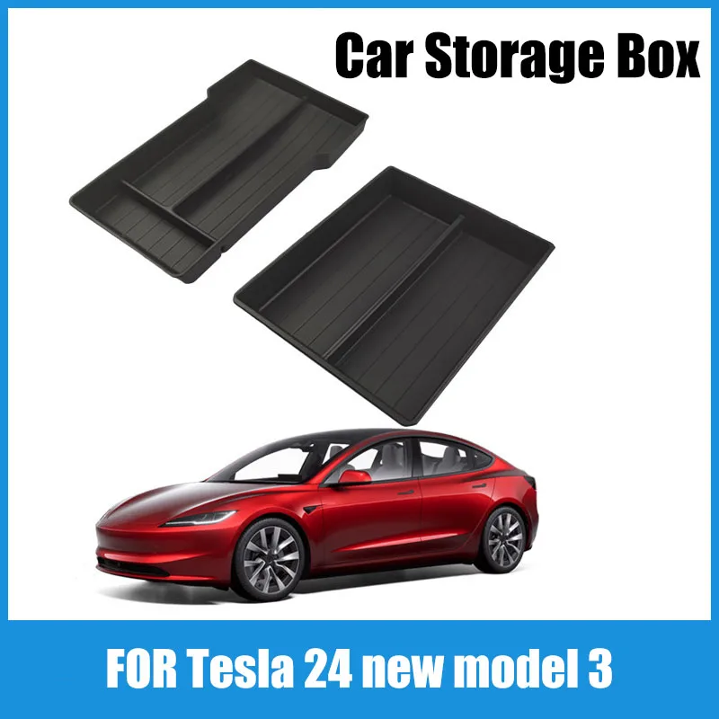 

Suitable for tesla Tesla 24 new model 3 central control lower storage box armrest box car supplies