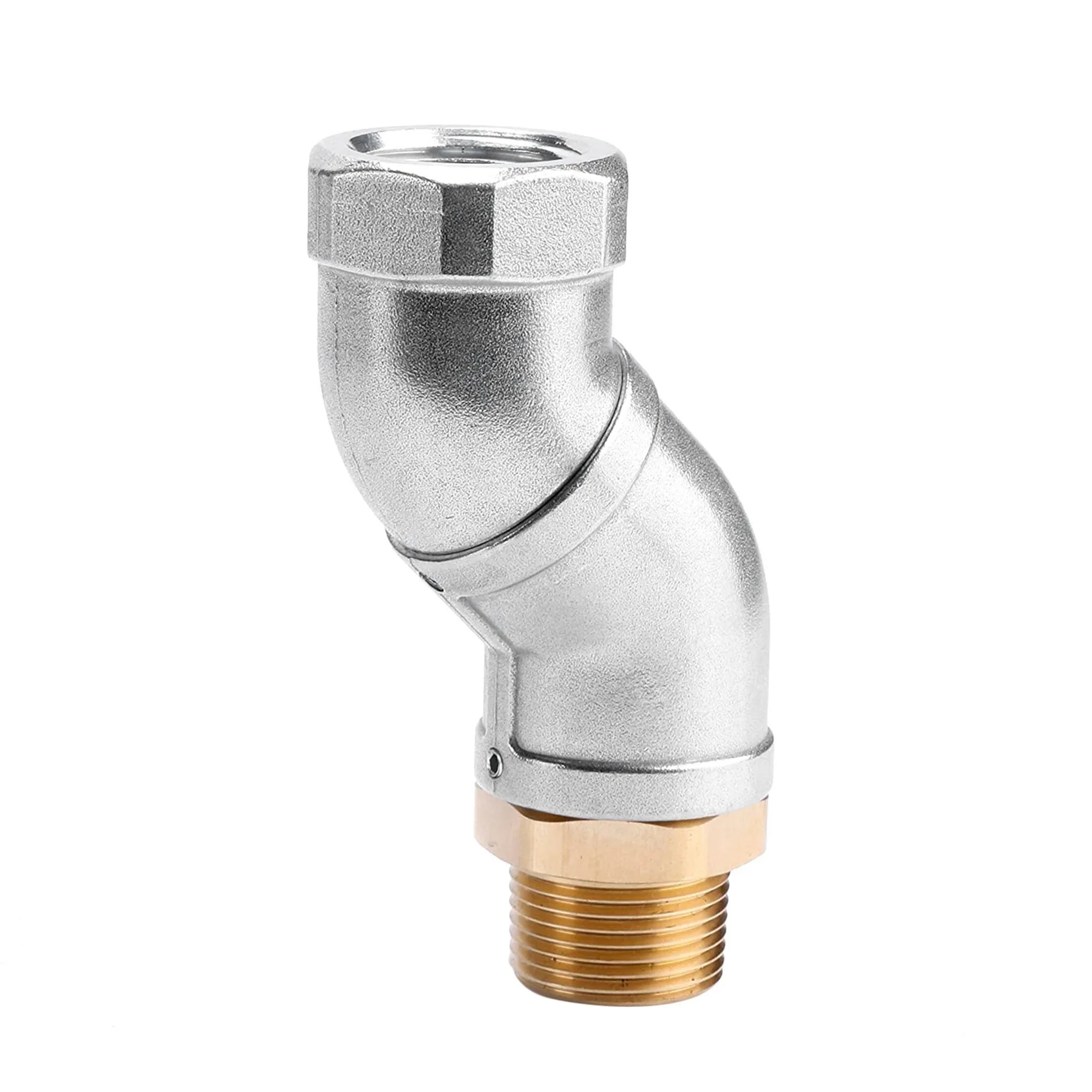 Practical 2Pcs 1 Inch Fuel Hose Swivel 360 Rotating Connector For Fuel Nozzle Multi Plane Fuel Plane Swivel