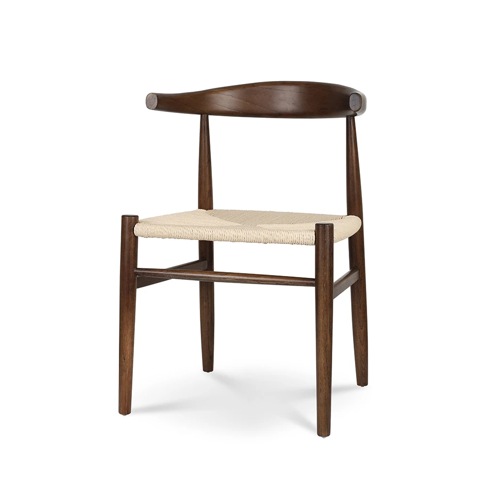 

Wholesale Ash Wood Chair Rattan Hemp Rope Seat Nordic Wooden Dining Chair Solid Wood Chair