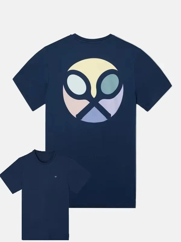 Camiseta de algodón para temporada de tenis Silbon, camiseta Unisex de manga corta con cuello redondo informal de algodón con estampado clásico para hombre y mujer, novedad de 2025